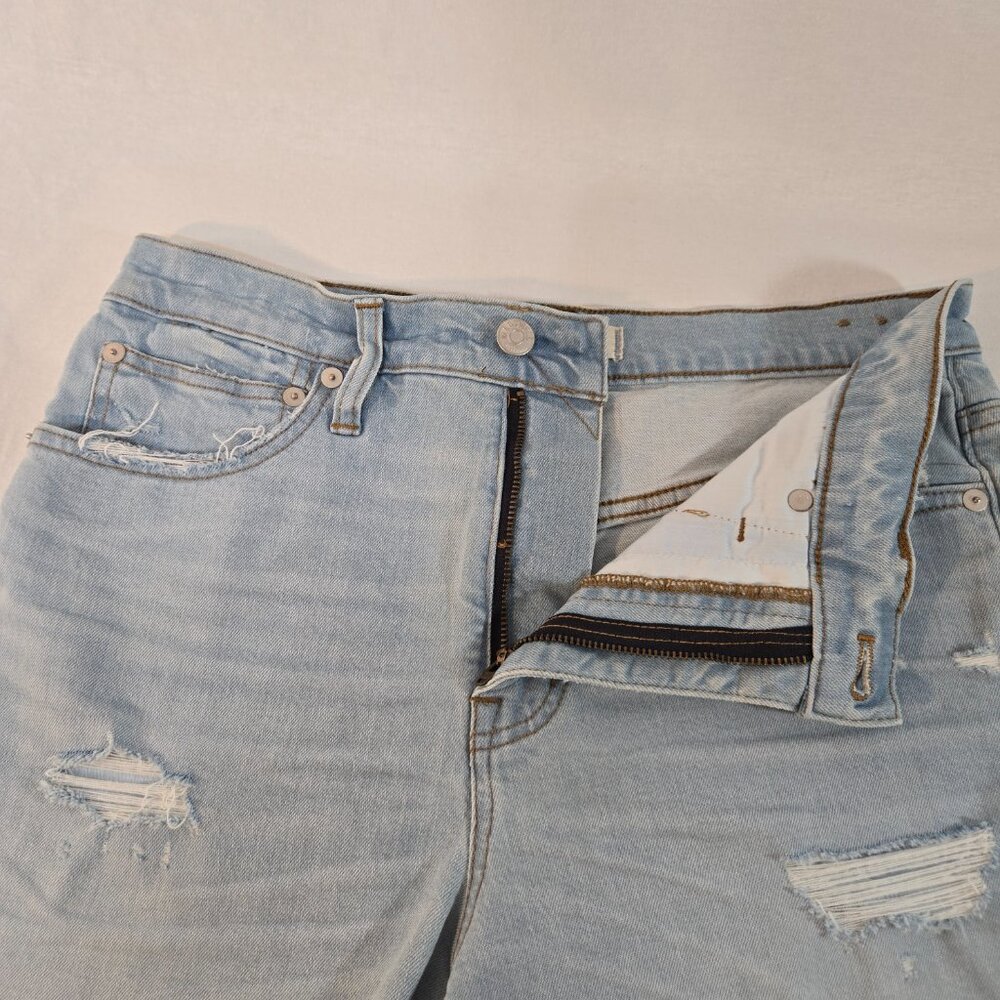 MADEWELL Festival Stretchy Distressed Hi-Rise Raw Hem Short Size 28 New NO Tags! - Picture 9 of 16